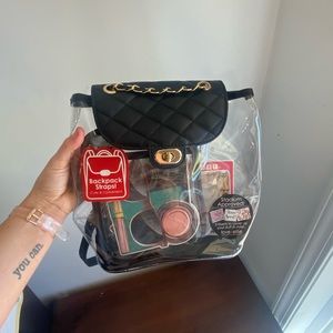 See through Backpack & Crossbody included